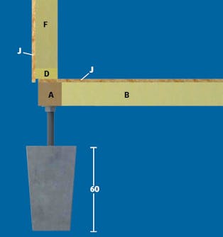 Isoleret anneks: Fundament til isoleret anneks Isoleret anneks: Punktfundament til isoleret anneks
